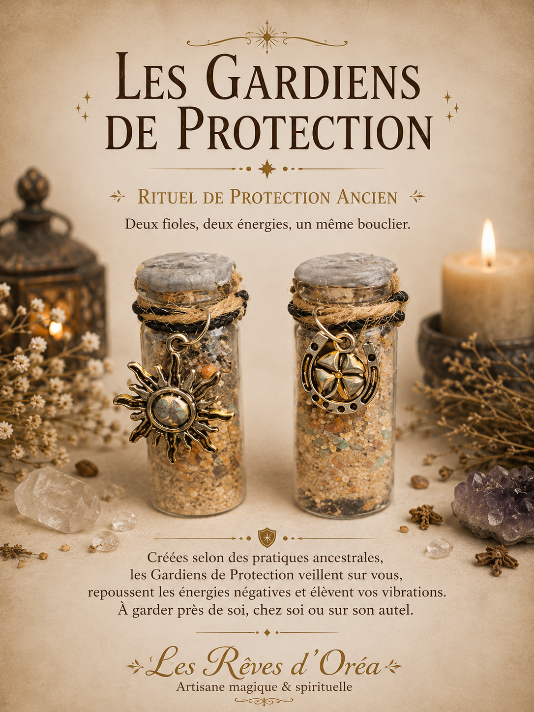 Les Gardiens de Protection
Spell Jar de protection – Rituel ancien