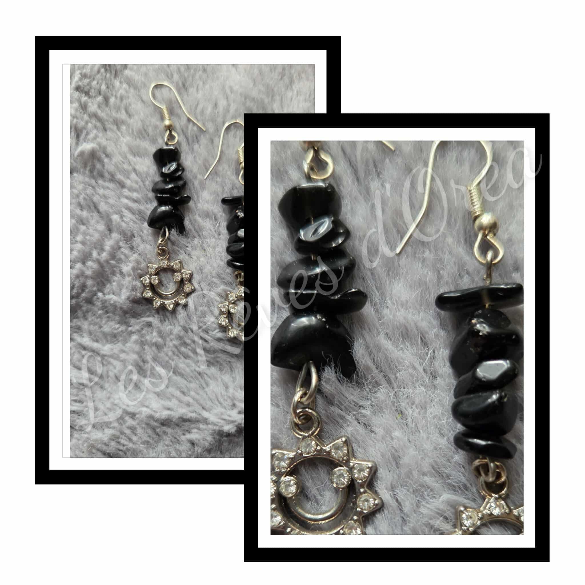 ✨Gardiennes d’Obsidienne ✨
Boucles d’oreilles en Obsidienne naturelle 🌑 Protection & Lumière