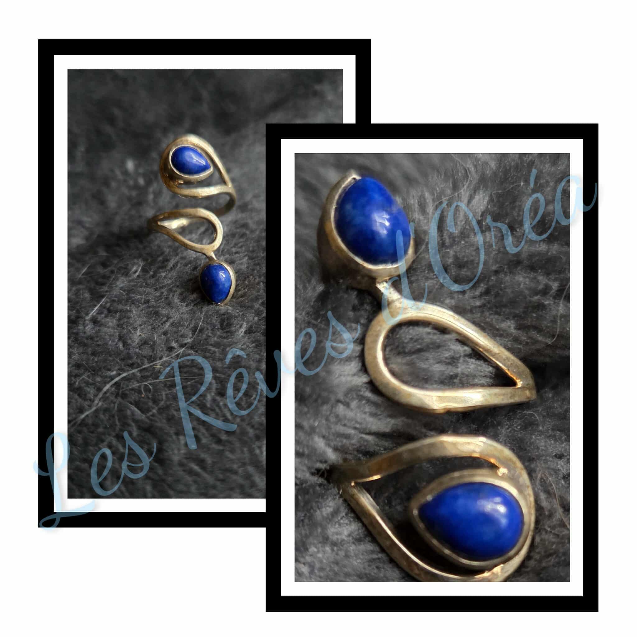 💍 Bague Oracle d’Azur 💍Argent 925 & Lapis-lazuli