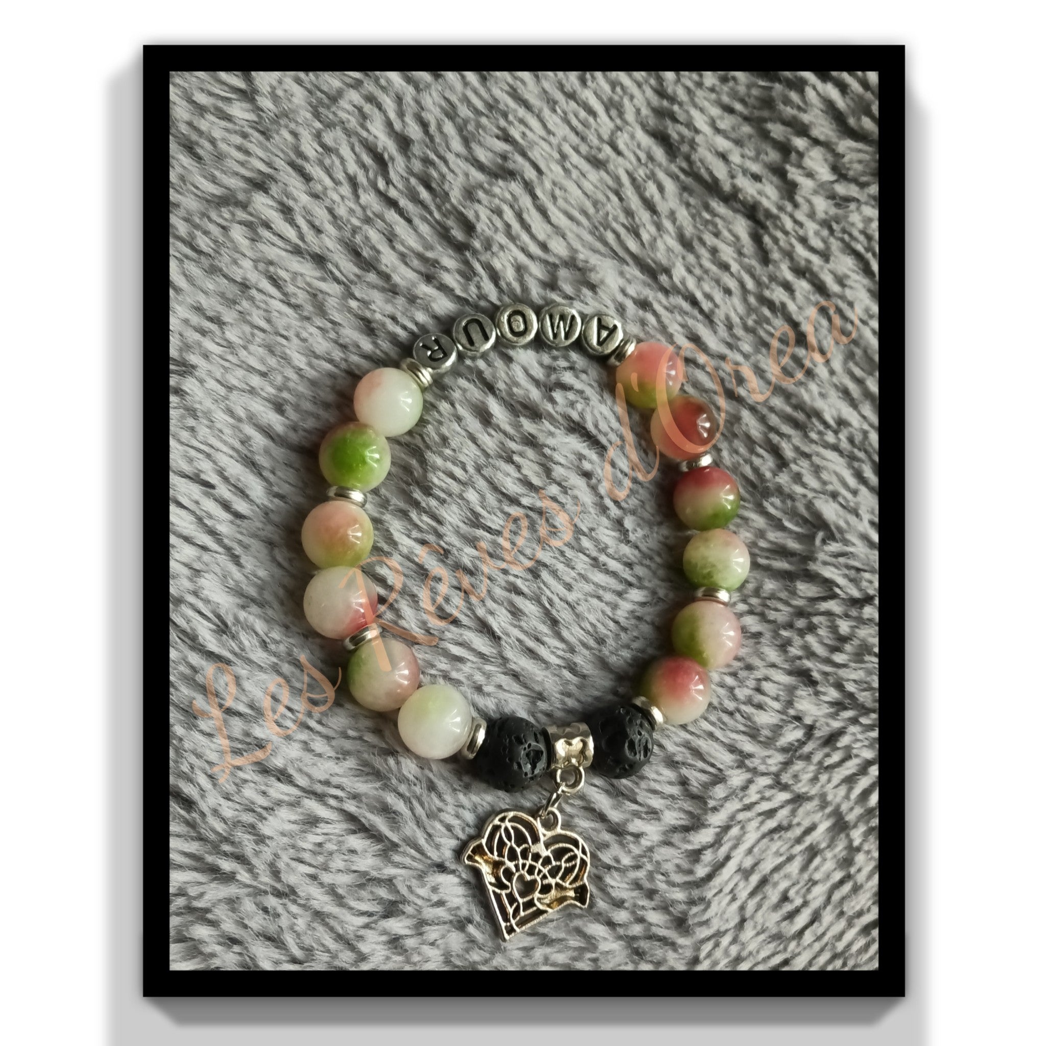 Le Murmure des Deux Cœurs
Bracelet en Tourmaline Melon