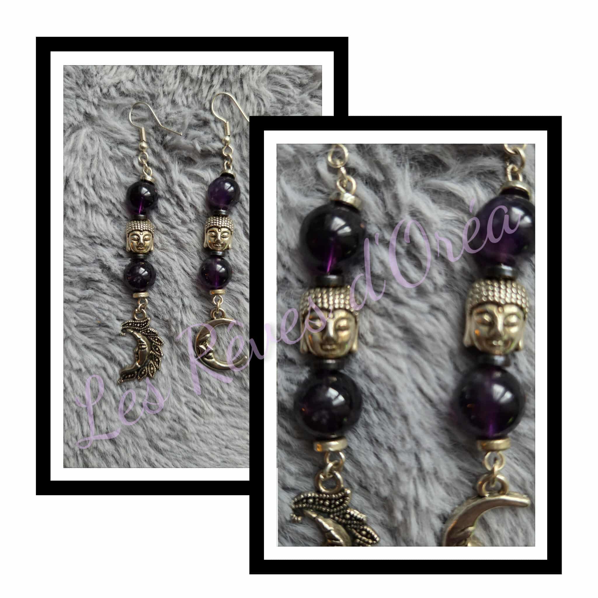 💜🌙 Éveil de la Lune Intérieure 🌙💜
Boucles d’oreilles en Améthyste
