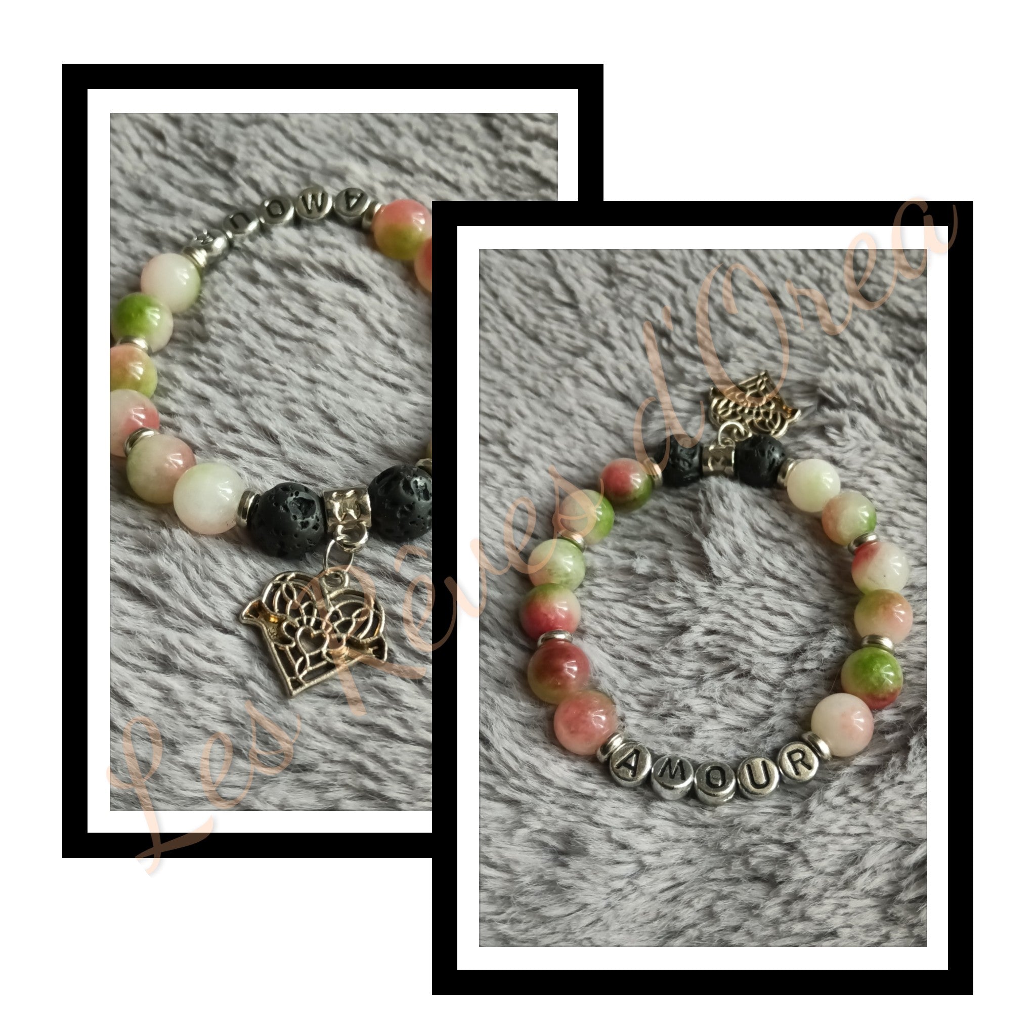 Le Murmure des Deux Cœurs
Bracelet en Tourmaline Melon
