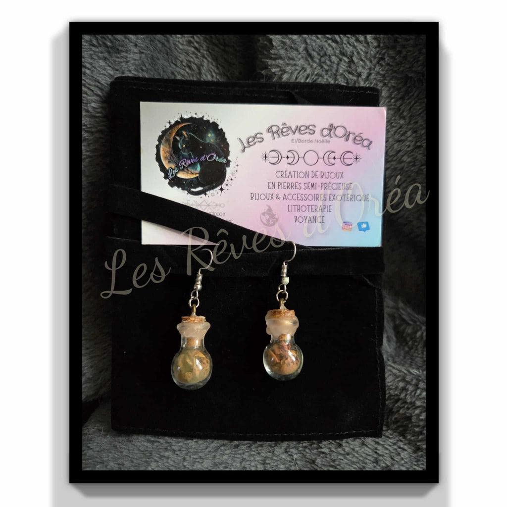 ⭐ Lueur d’Intention ⭐ Boucles d’oreilles Spell Jar