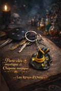 🗝️ Gardien des Clés Anciennes 🗝️ Porte-clés mystique & Chapeau magique