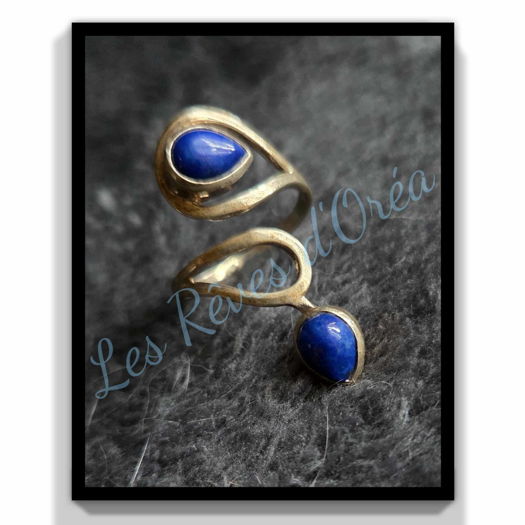 💍 Bague Oracle d’Azur 💍Argent 925 & Lapis-lazuli