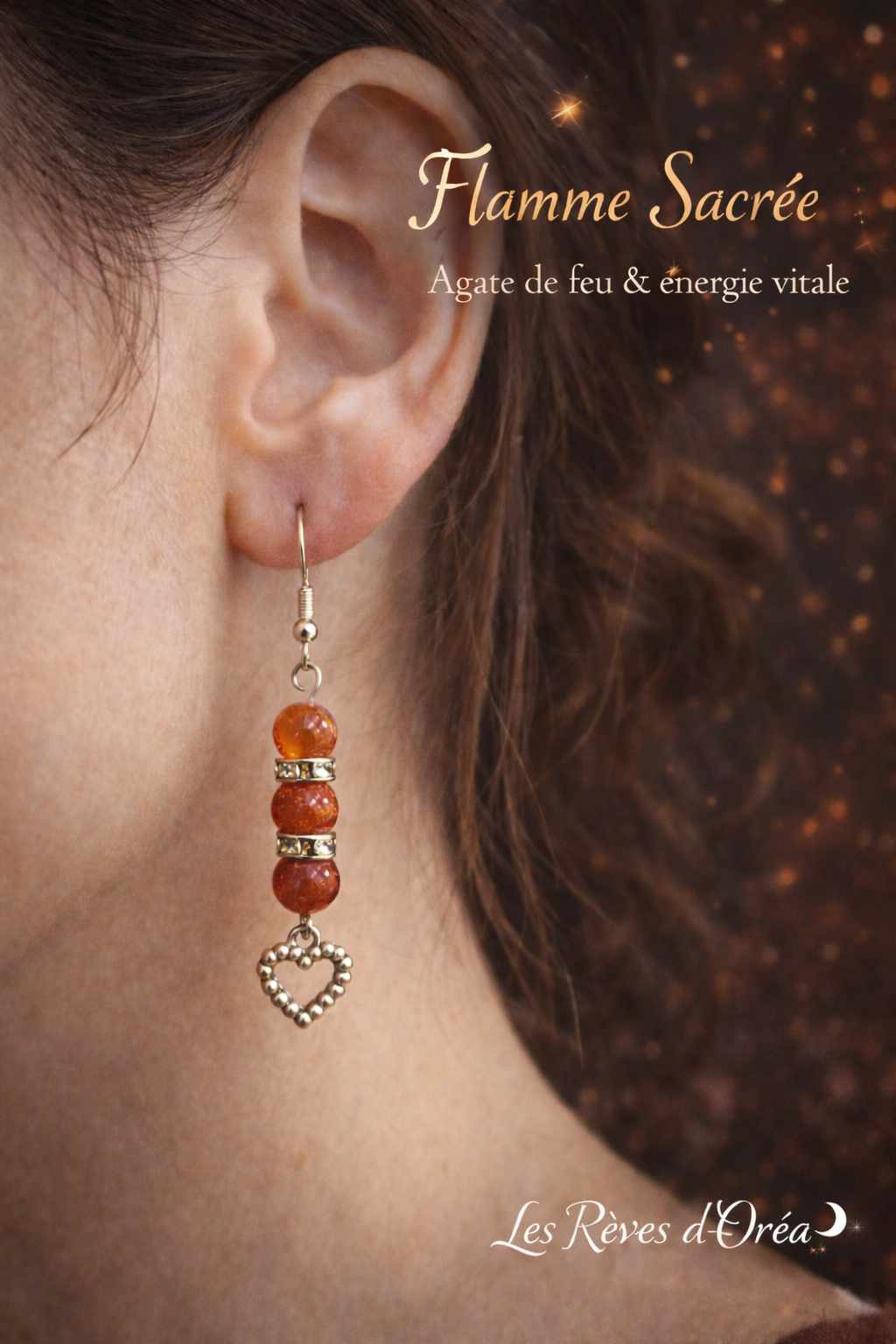 🔥 Boucles d’Oreilles 🔥 Flamme Sacrée