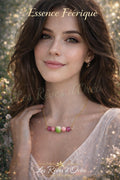 ✨ Essence Féérique ✨
Collier en tourmaline pastèque – Talisman du cœur