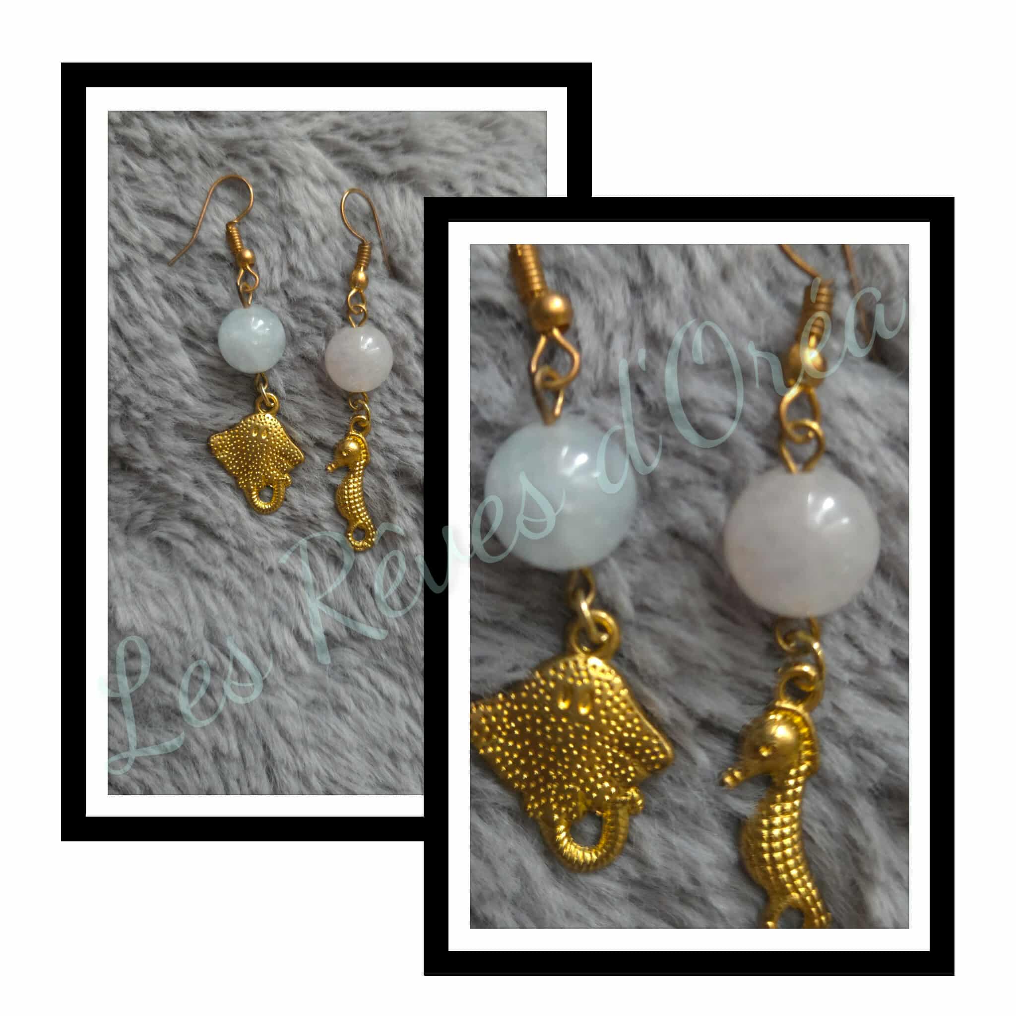 ✨ Murmures de l’Océan ✨
Boucles d’oreilles en Aigue-marine 🌊 Douceur & apaisement
