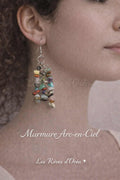 🌈 Murmure Arc-en-Ciel 🌈
Boucles d’oreilles en pierres naturelles variées