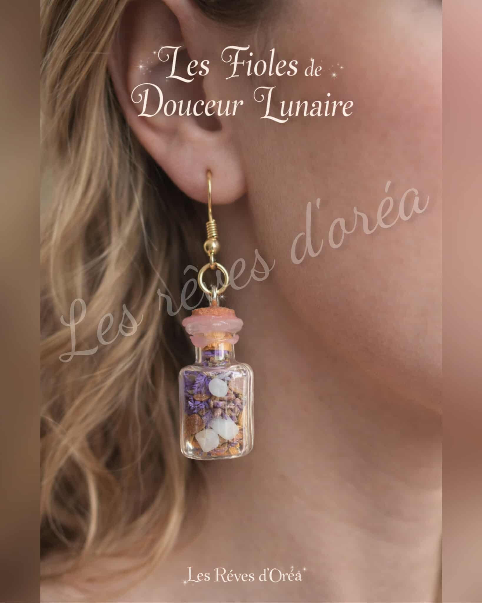 🌙✨ Fiole de Douceur Lunaire ✨🌙
Boucles d’oreilles enchantées – création artisanale