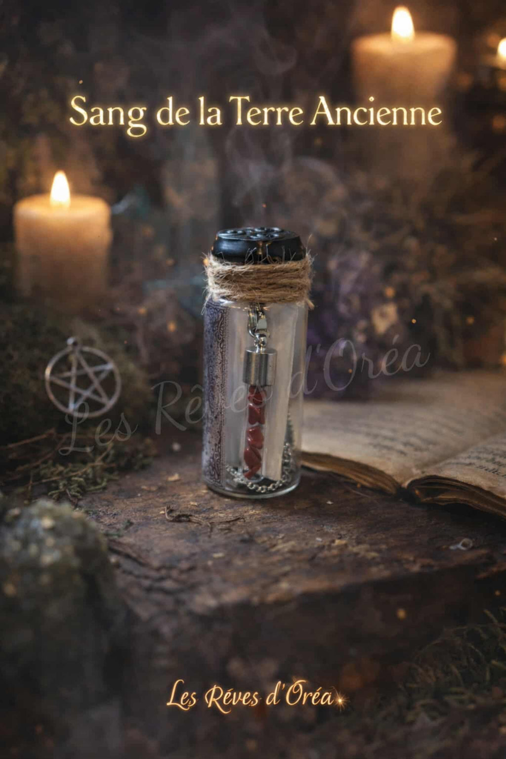 🎀Sang de la Terre Ancienne🎀

Talisman scellé en jaspe rouge – Collier rituel dans fiole magique