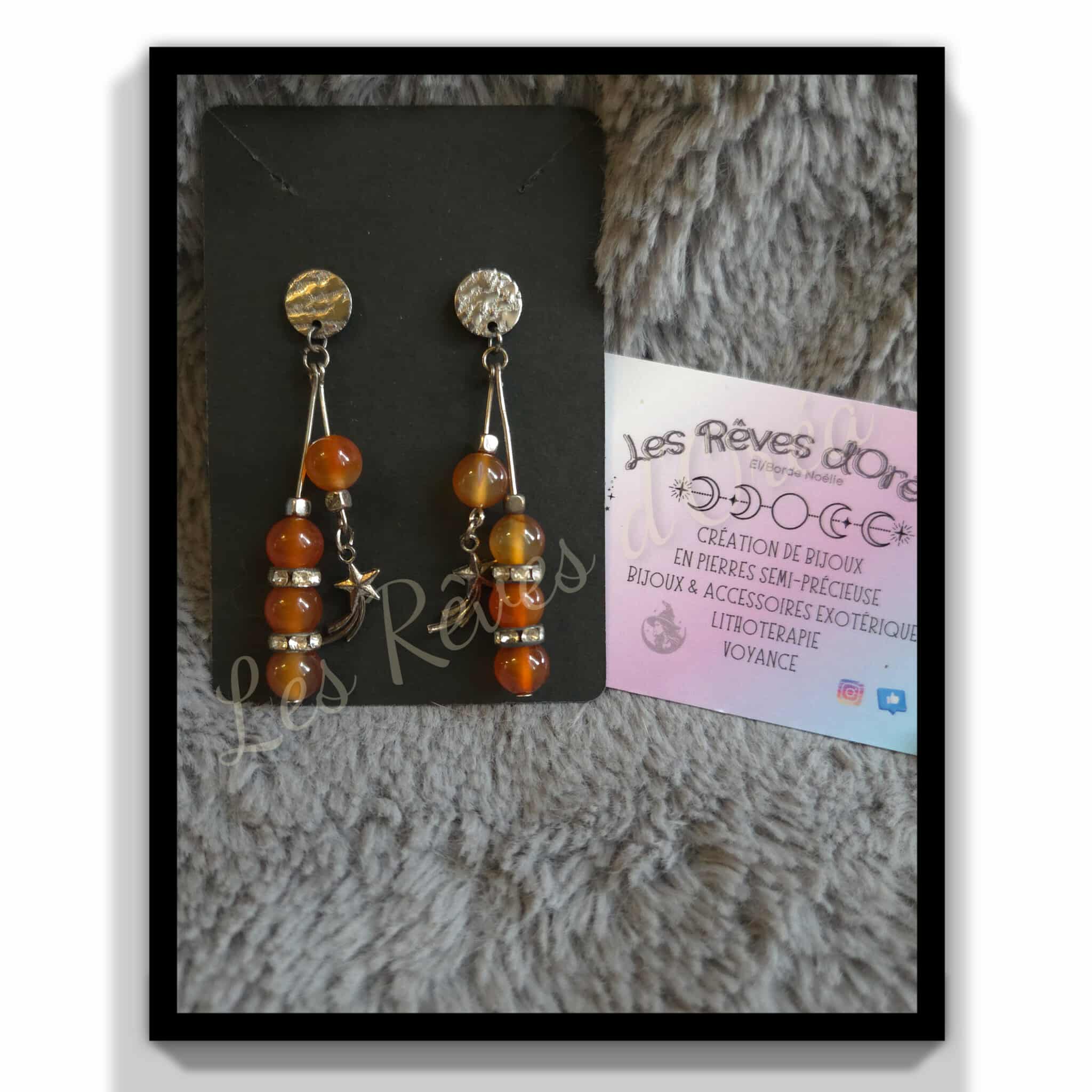 ✨ Étoiles de Lueurs ✨
Boucles d’oreilles en Ambre naturelle ✨ Énergie solaire & joie