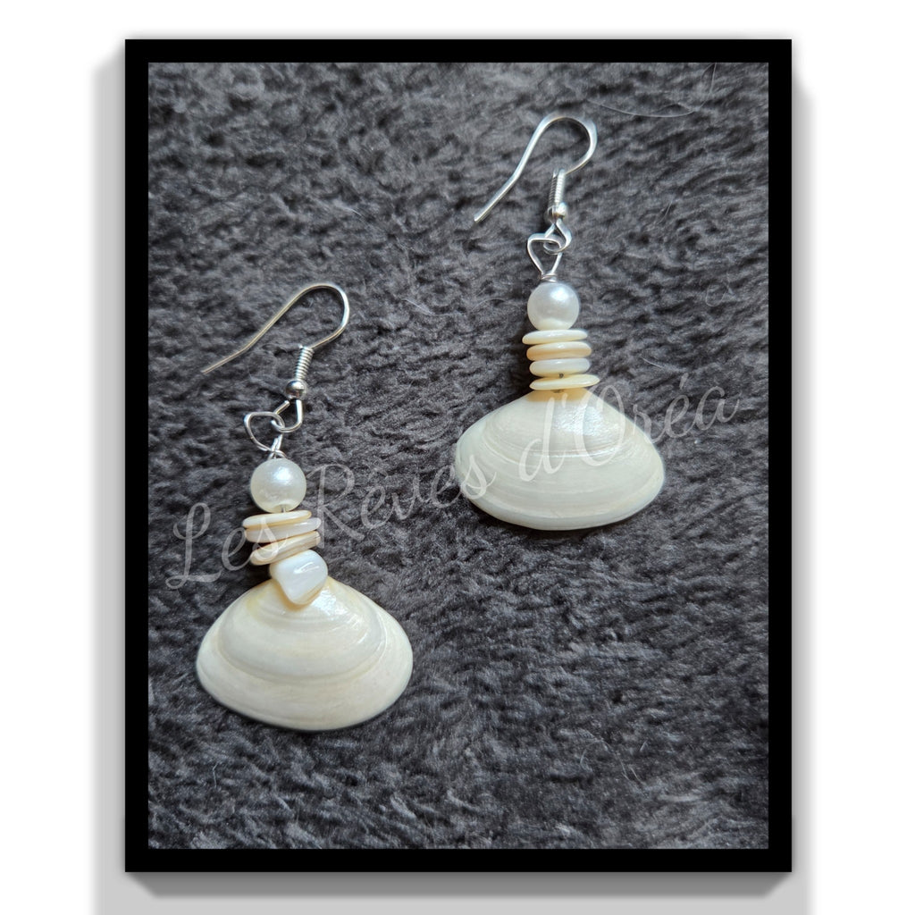 🐚 Néréïa
Boucles d’oreilles nacre & coquillage