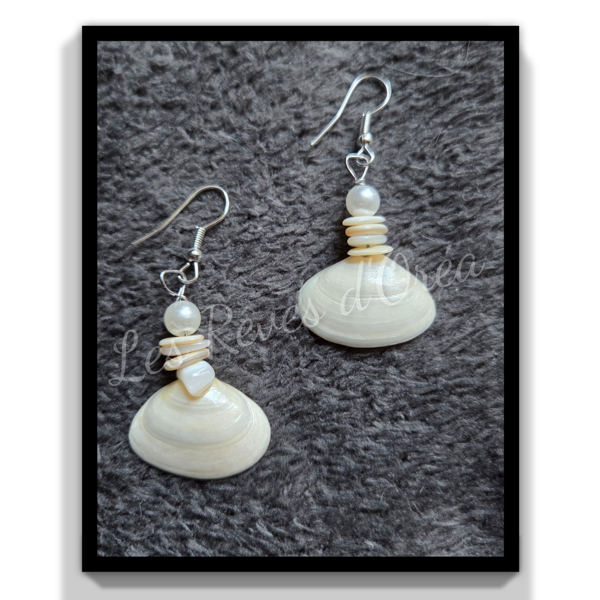 🐚 Néréïa
Boucles d’oreilles nacre & coquillage