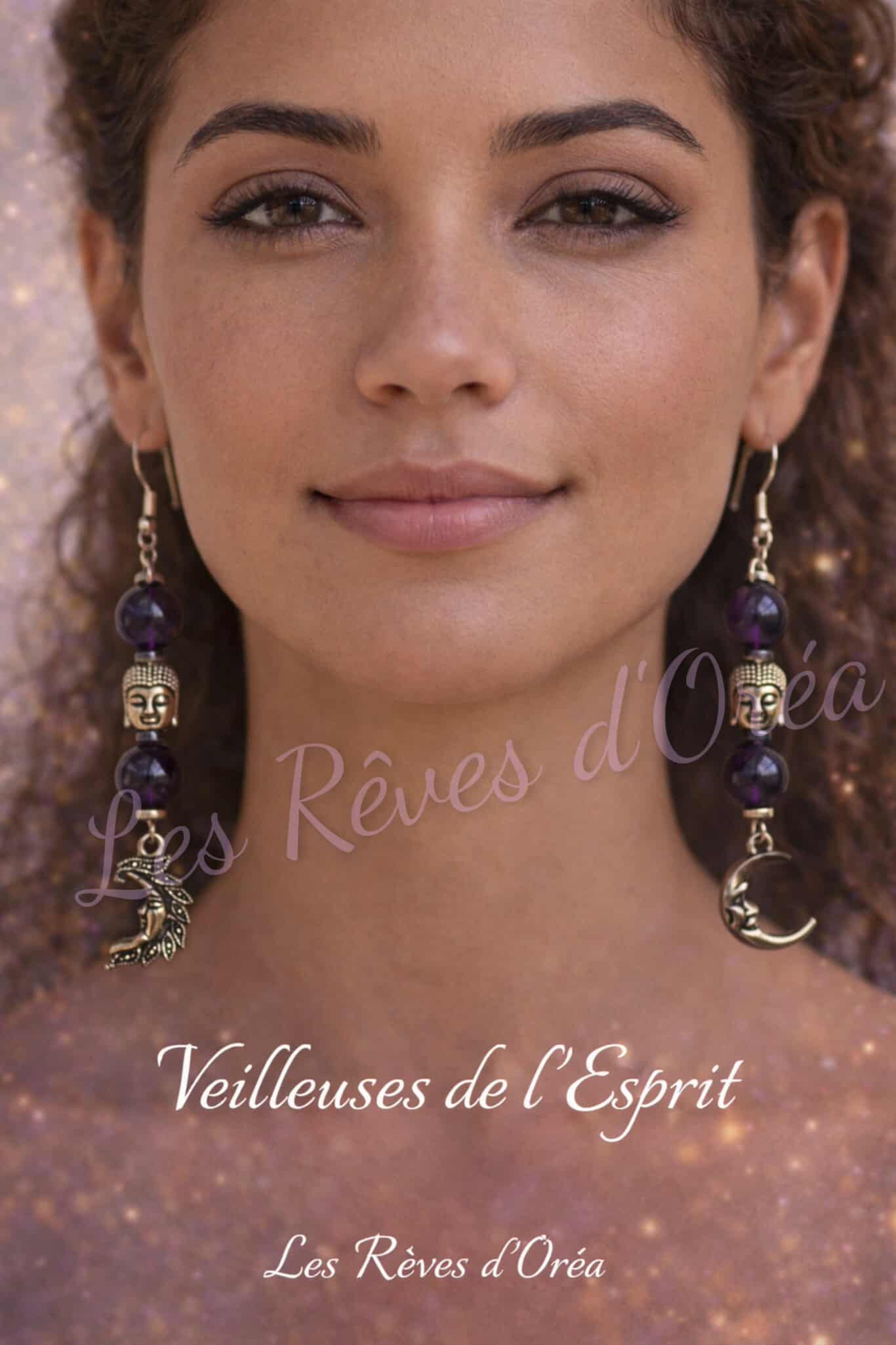 💜🌙 Éveil de la Lune Intérieure 🌙💜
Boucles d’oreilles en Améthyste