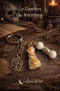 🗝️ Le Gardien des Intentions 🗝️
Porte-clé magique – Spell Jar & Howlite