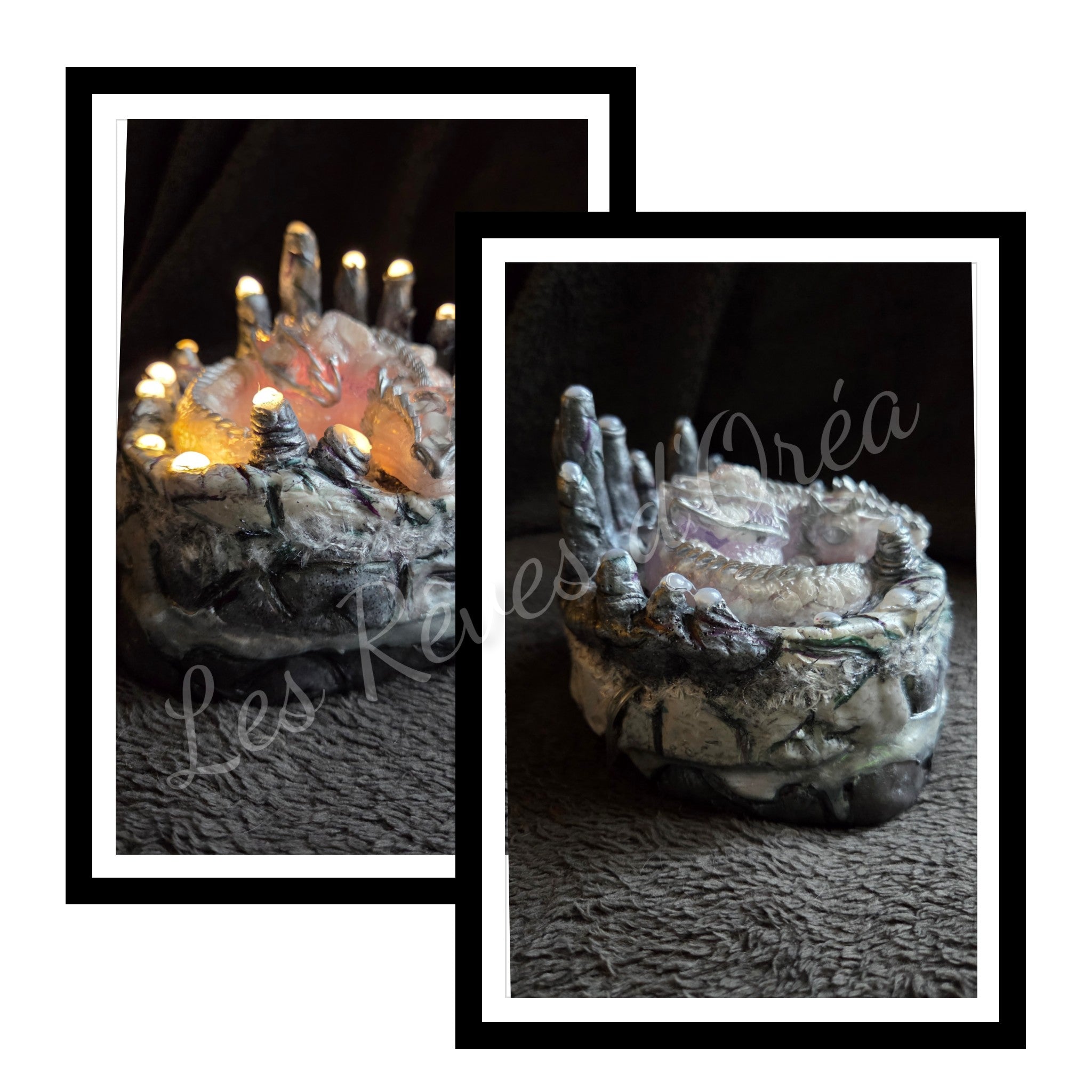 🌙 Noctyra 🐉Gardien du Cercle LunaireDragon lunaire lumineux 🌛 Pièce unique