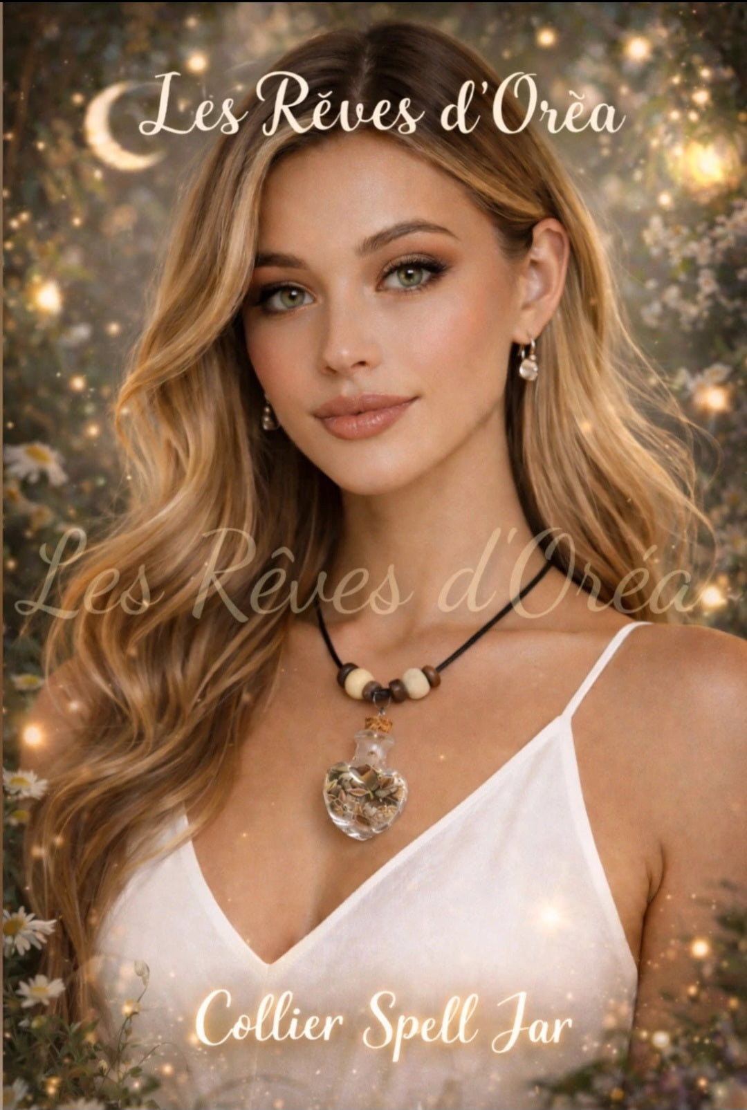 📜 Talisman des Terres Sacrées  📜 Collier Spell Jar Ancien