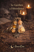 🗝️ Le Gardien de l’Abondance 🗝️
Porte-clé enchanté – Spell jar & Citrine