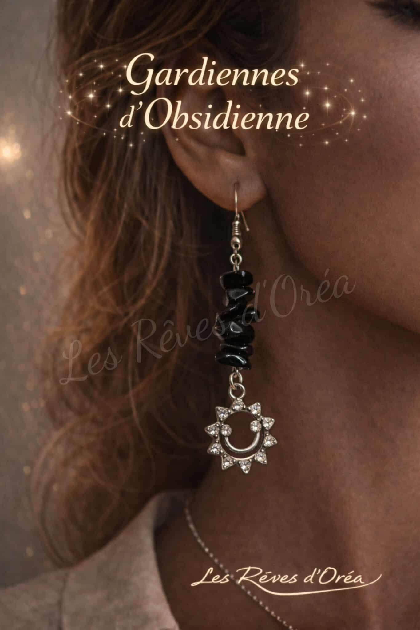 ✨Gardiennes d’Obsidienne ✨
Boucles d’oreilles en Obsidienne naturelle 🌑 Protection & Lumière