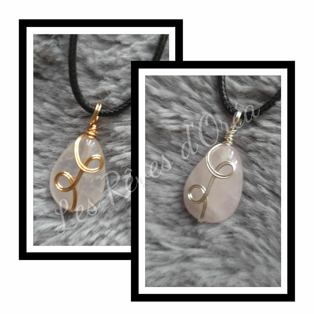 🌸 Graines de Tendresse 🌸
Collier talisman en quartz rose
